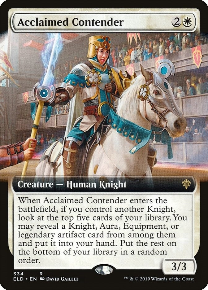 Image for Acclaimed Contender (Extended Art) (334) (ELD) - Magic: The Gathering