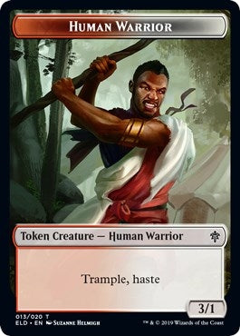 Image for Human Warrior Token (13) (ELD) - Magic: The Gathering