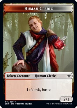 Image for Human Cleric Token (11) (ELD) - Magic: The Gathering
