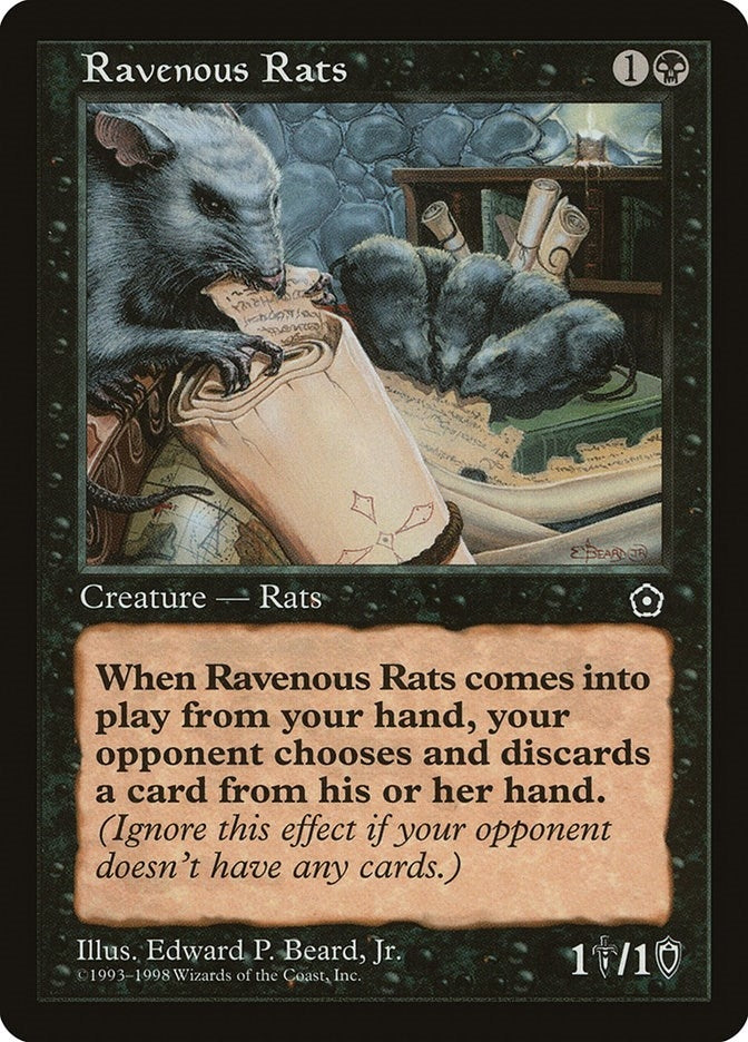 Image for Ravenous Rats - Magic: The Gathering