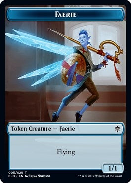 Image for Faerie // Food (017) Double-Sided Token (5 // 17) - Magic: The Gathering