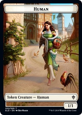 Image for Human // Food (018) Double-Sided Token (2 // 18) - Magic: The Gathering