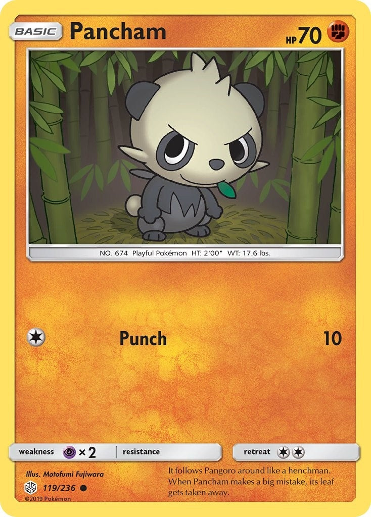 Image for Pancham (119/236) (SM12) - Pokemon