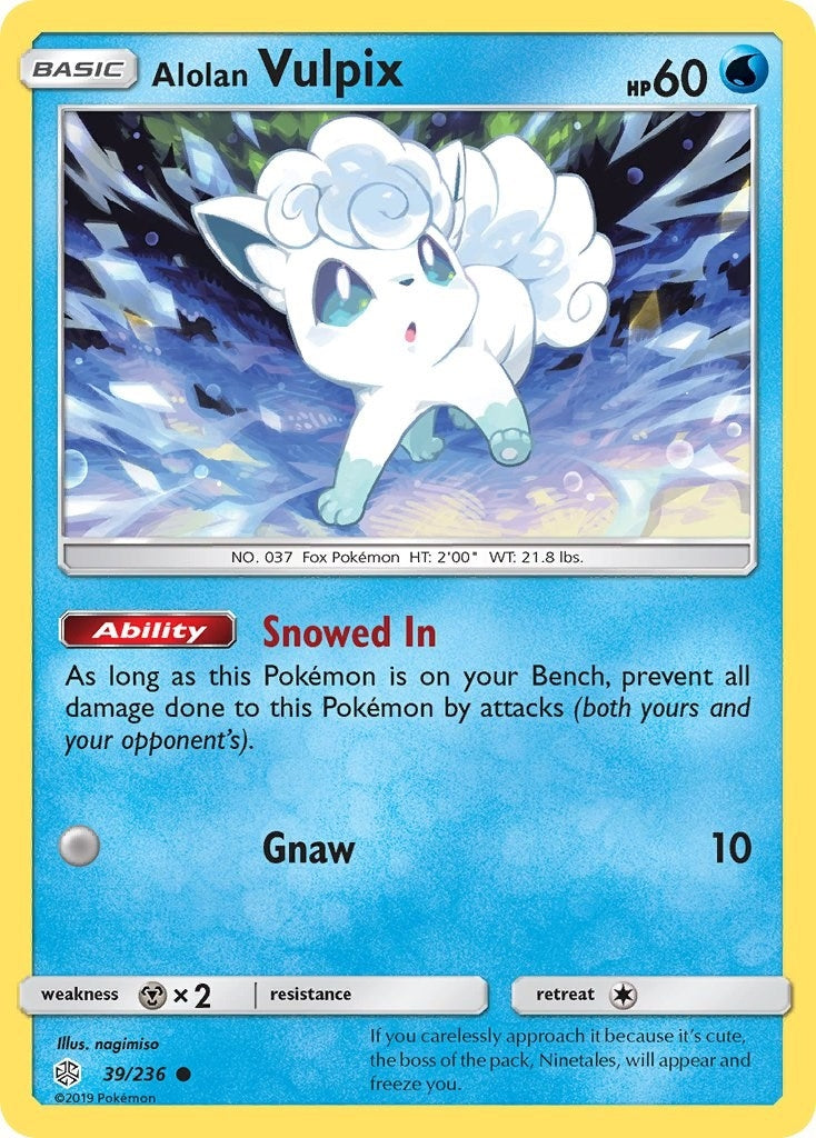 Image for Alolan Vulpix (39/236) (SM12) - Pokemon
