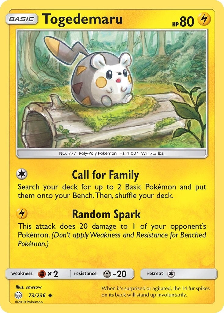 Image for Togedemaru (73/236) (SM12) - Pokemon