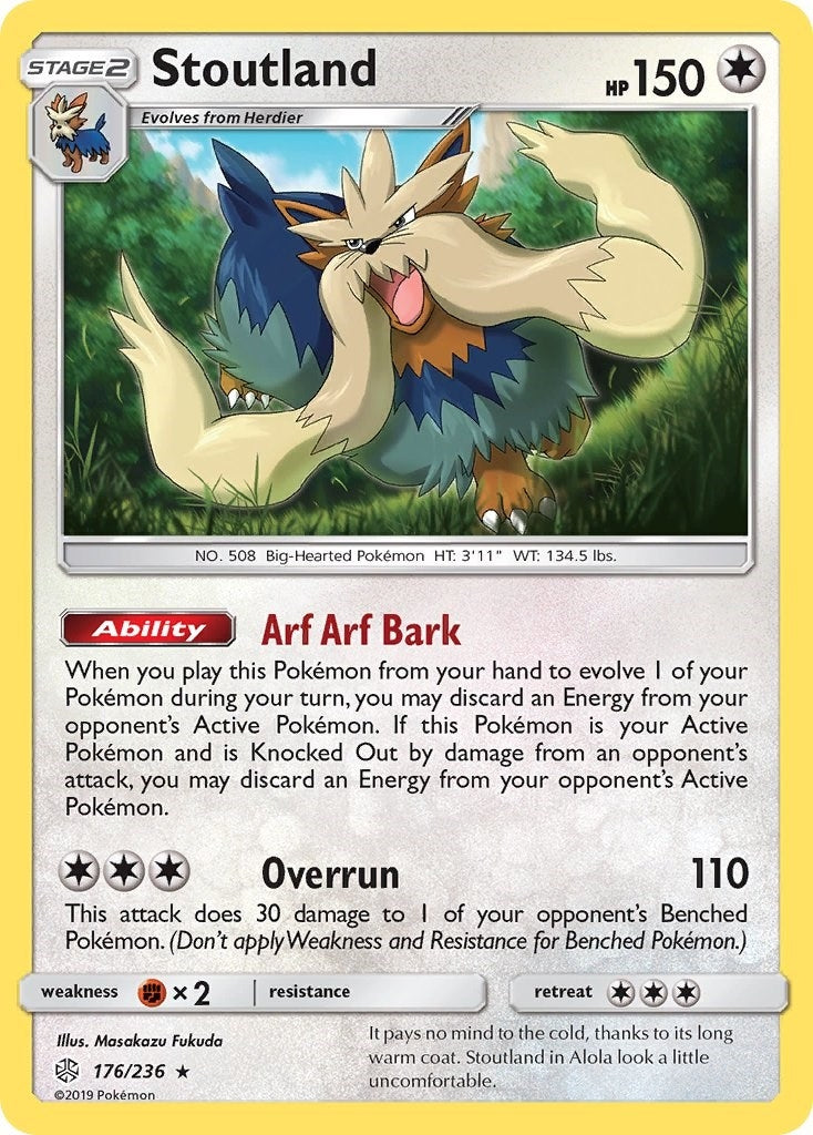 Image for Stoutland (176/236) (SM12) - Pokemon