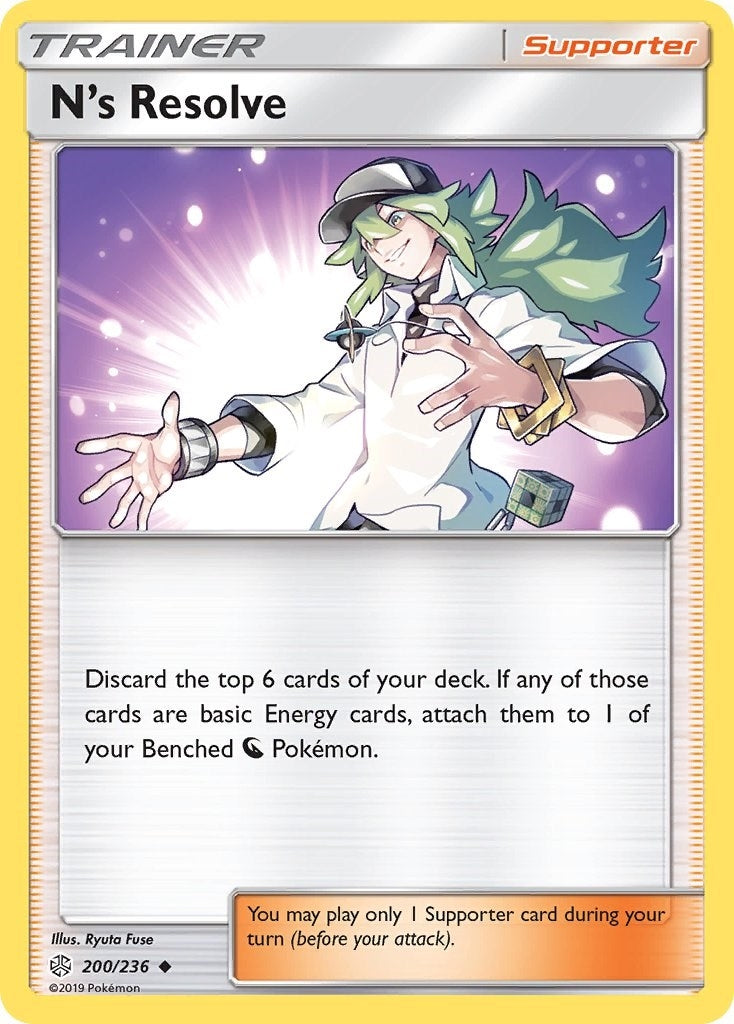 Image for N's Resolve (200/236) (SM12) - Pokemon