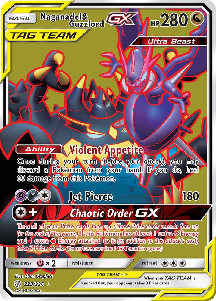 Image for Naganadel & Guzzlord GX (Full Art) (223/236) (SM12) - Pokemon