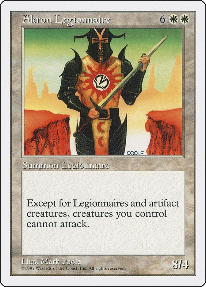 Image for Akron Legionnaire (5ED) - Magic: The Gathering