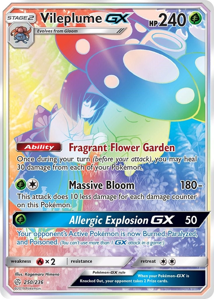 Image for Vileplume GX (Secret) (250/236) (SM12) - Pokemon