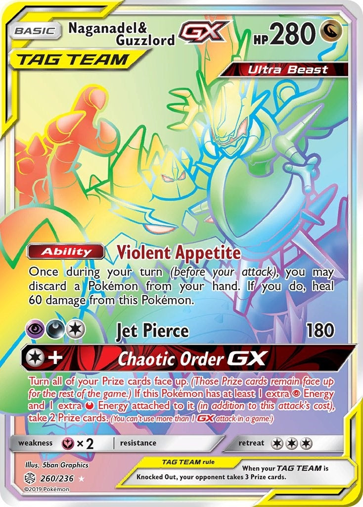 Image for Naganadel & Guzzlord GX (Secret) (260/236) (SM12) - Pokemon