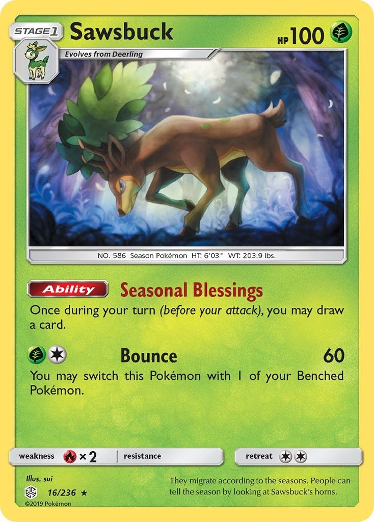 Image for Sawsbuck (16/236) (SM12) - Pokemon