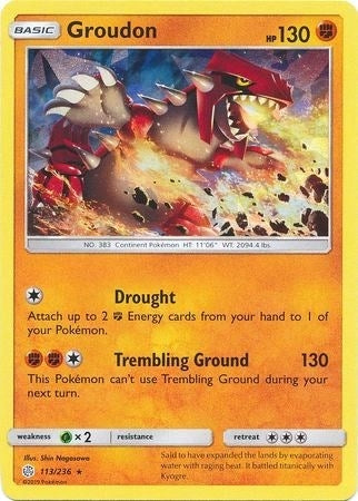 Image for Groudon - 113/236 (Cracked Ice Holo) (113/236) (PR) - Pokemon