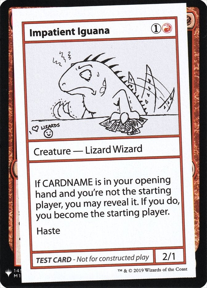 Image for Impatient Iguana - Magic: The Gathering