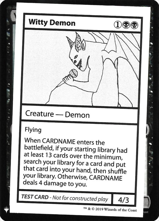Image for Witty Demon - Magic: The Gathering