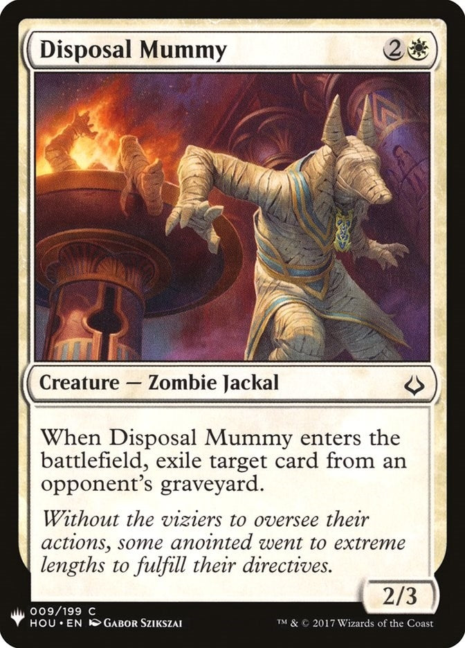 Image for Disposal Mummy (9) (LIST) - Magic: The Gathering