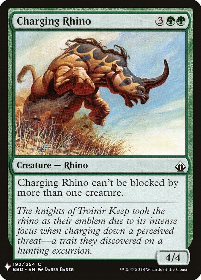 Image for Charging Rhino (192) - Magic: The Gathering