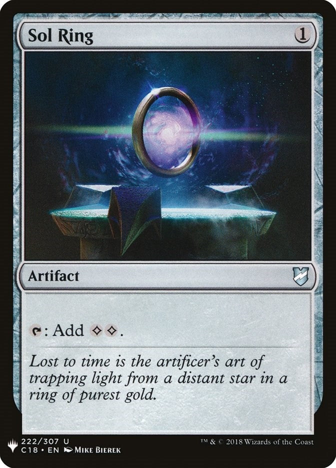 Image for Sol Ring (C18) (222/307) - Magic: The Gathering
