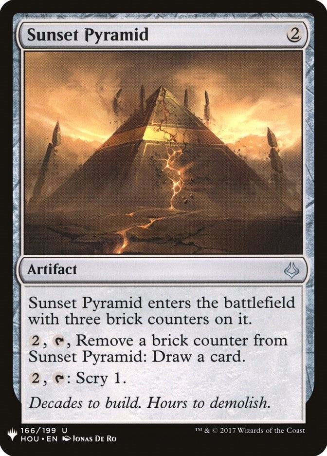 Image for Sunset Pyramid (166) (LIST) - Magic: The Gathering
