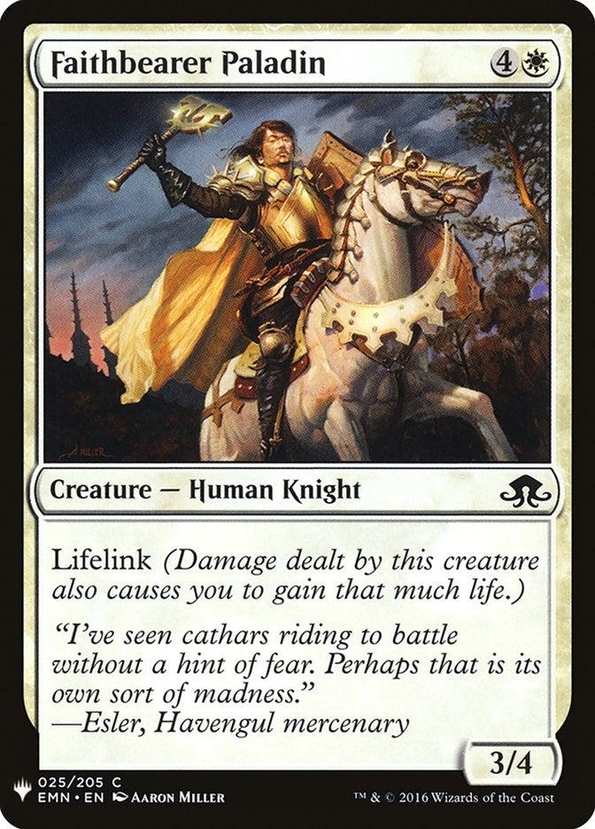 Image for Faithbearer Paladin (25) - Magic: The Gathering