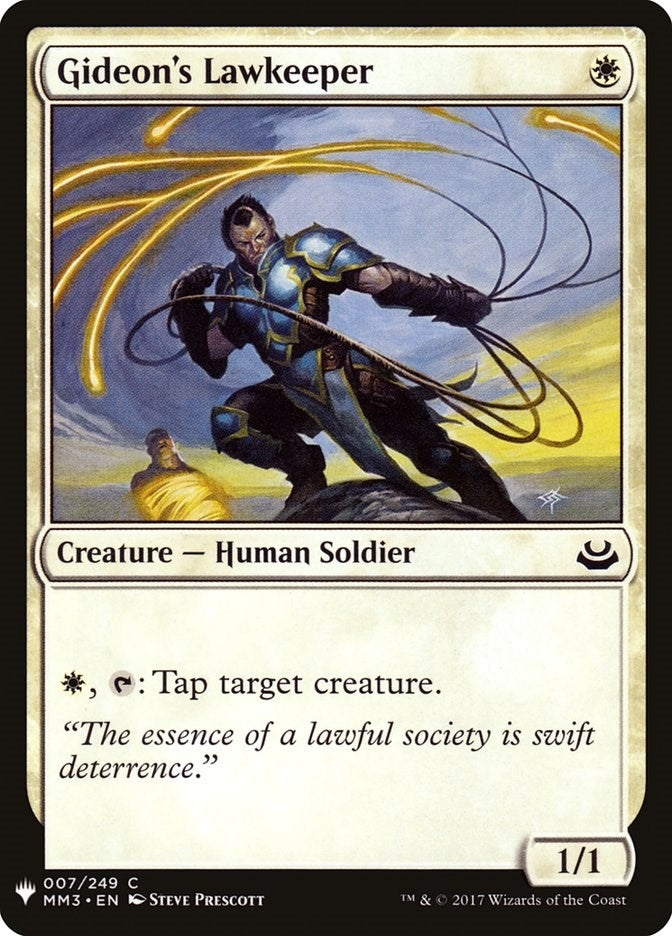 Image for Gideon's Lawkeeper (7) (LIST) - Magic: The Gathering