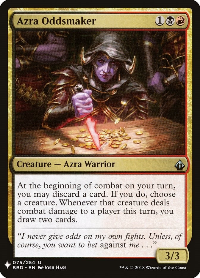 Image for Azra Oddsmaker (75) - Magic: The Gathering