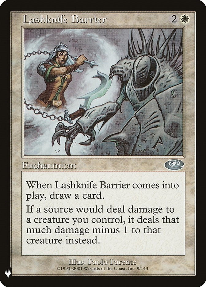Image for Lashknife Barrier (9) (LIST) - Magic: The Gathering