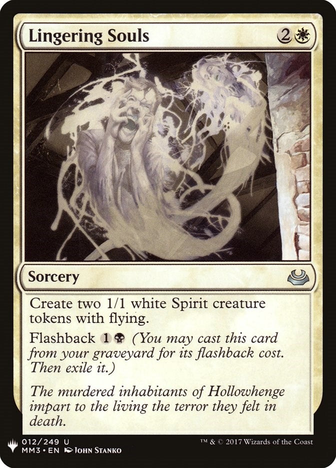 Image for Lingering Souls (12) (LIST) - Magic: The Gathering