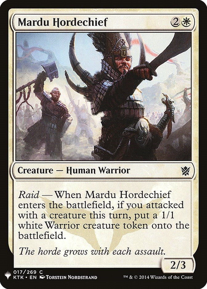 Image for Mardu Hordechief (17) (LIST) - Magic: The Gathering