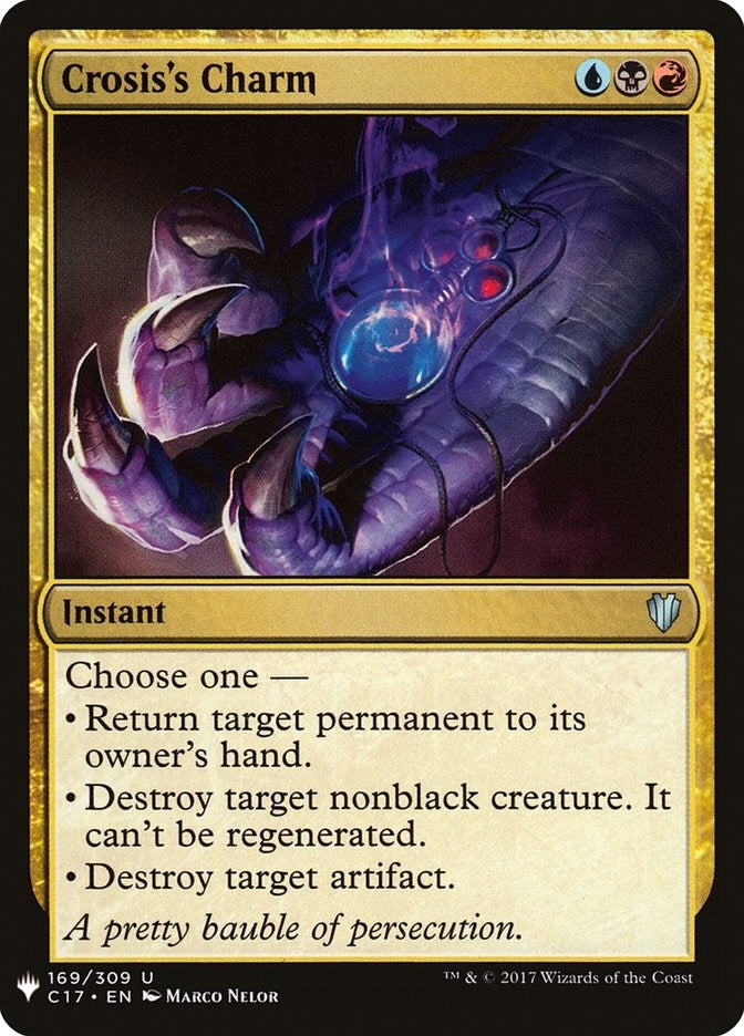 Image for Crosis's Charm (169) (LIST) - Magic: The Gathering