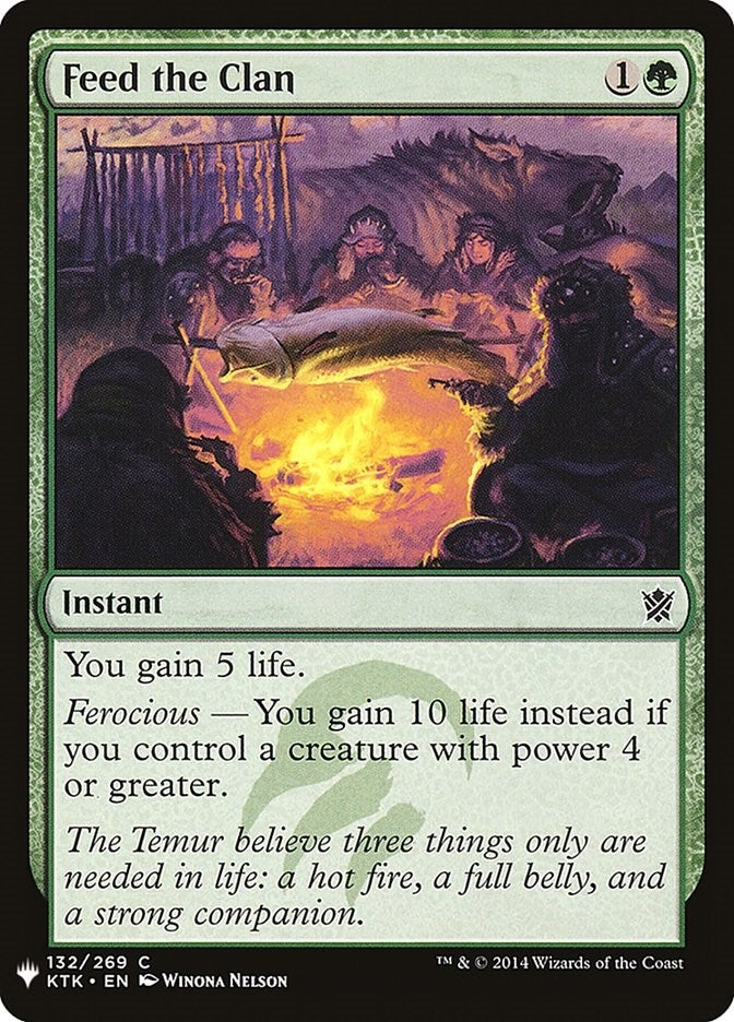 Image for Feed the Clan (132) (LIST) - Magic: The Gathering