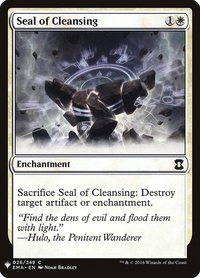 Image for Seal of Cleansing (26) (LIST) - Magic: The Gathering