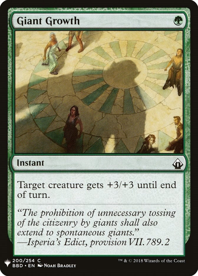 Image for Giant Growth (200) - Magic: The Gathering