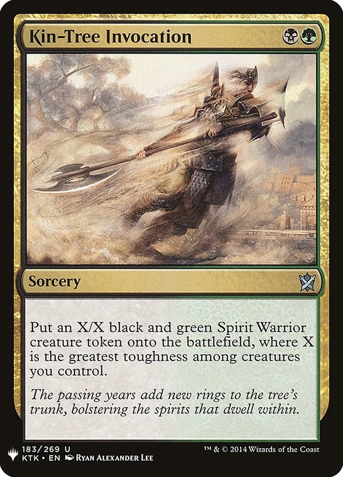Image for Kin-Tree Invocation (183) (LIST) - Magic: The Gathering