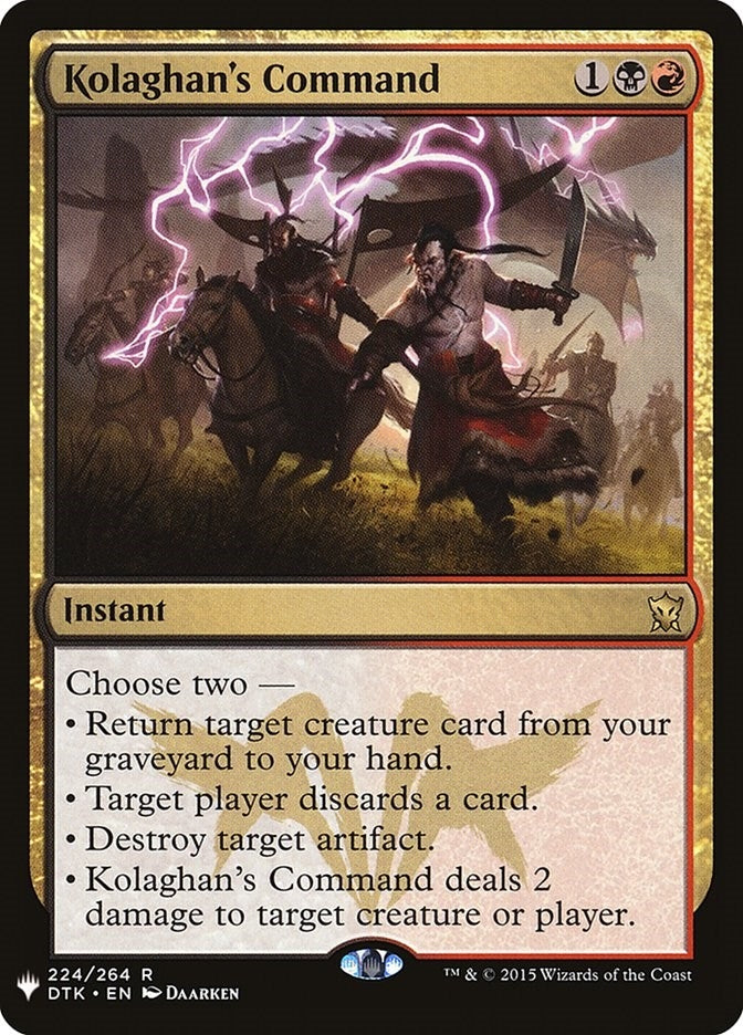 Image for Kolaghan's Command (224) - Magic: The Gathering