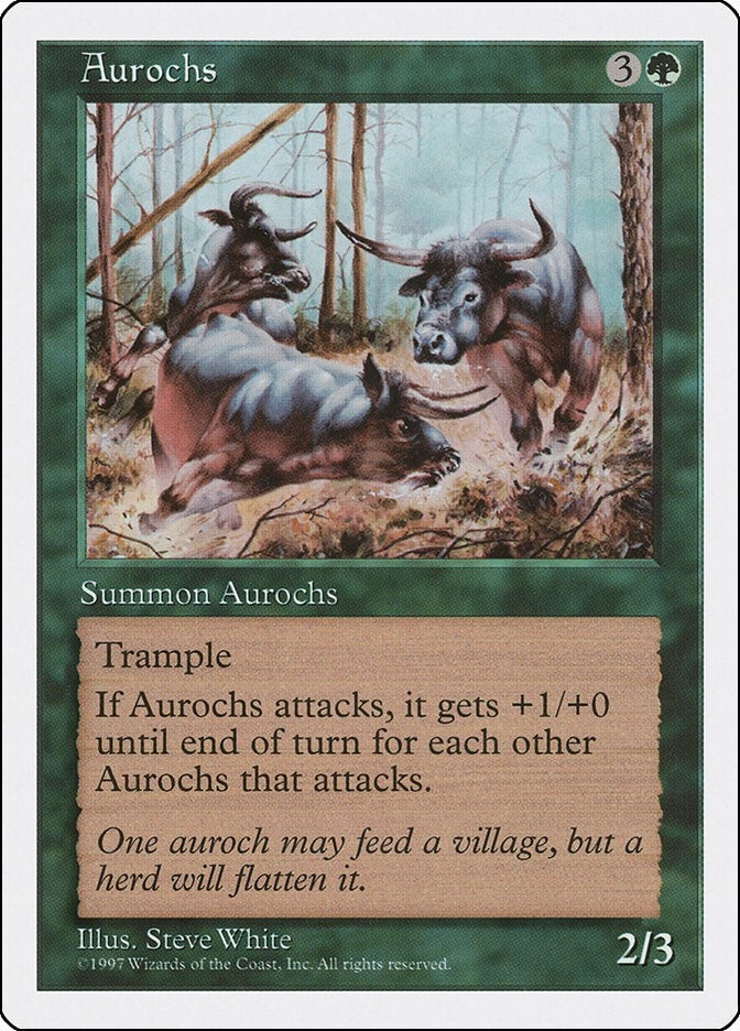 Image for Aurochs - Magic: The Gathering