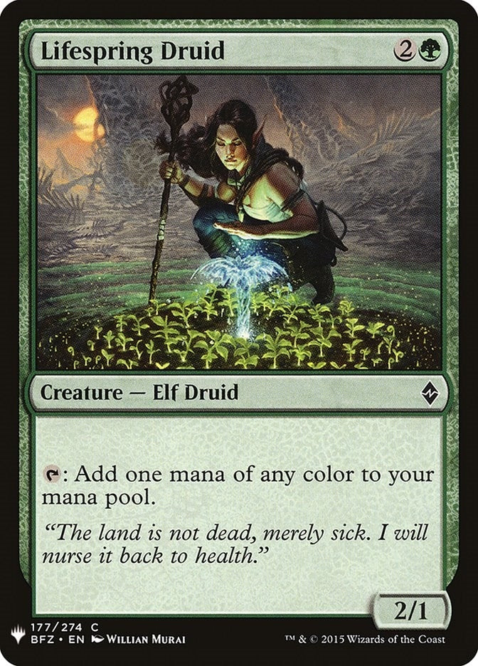 Image for Lifespring Druid (177) (LIST) - Magic: The Gathering