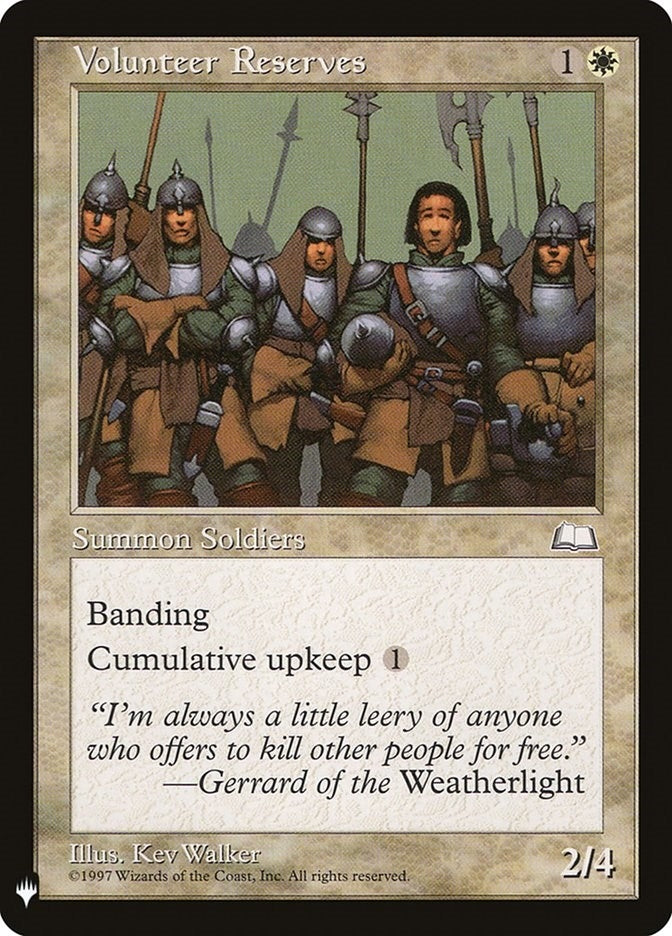 Image for Volunteer Reserves (29) (LIST) - Magic: The Gathering