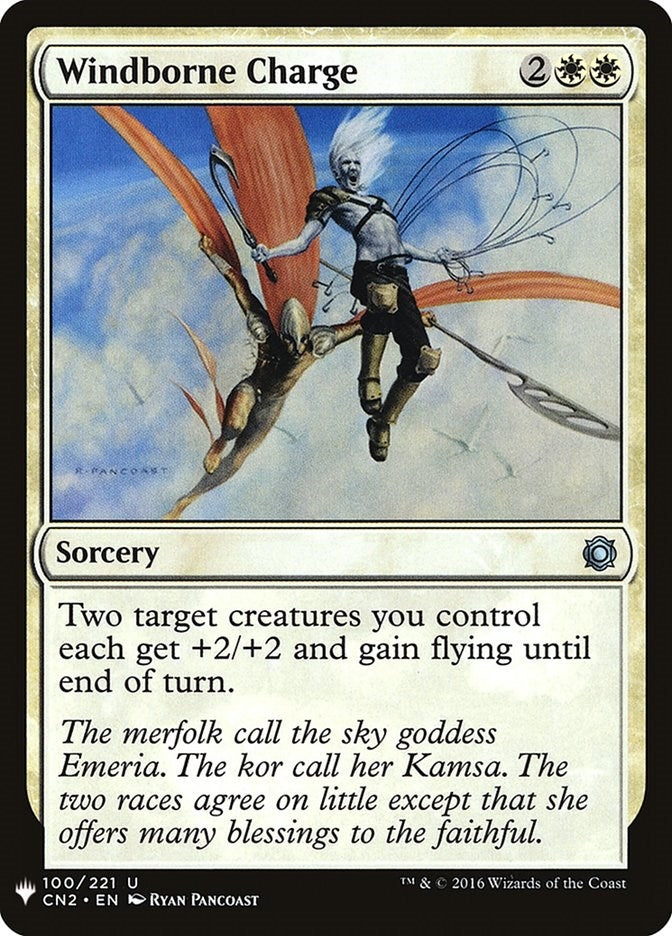 Image for Windborne Charge (100) (LIST) - Magic: The Gathering