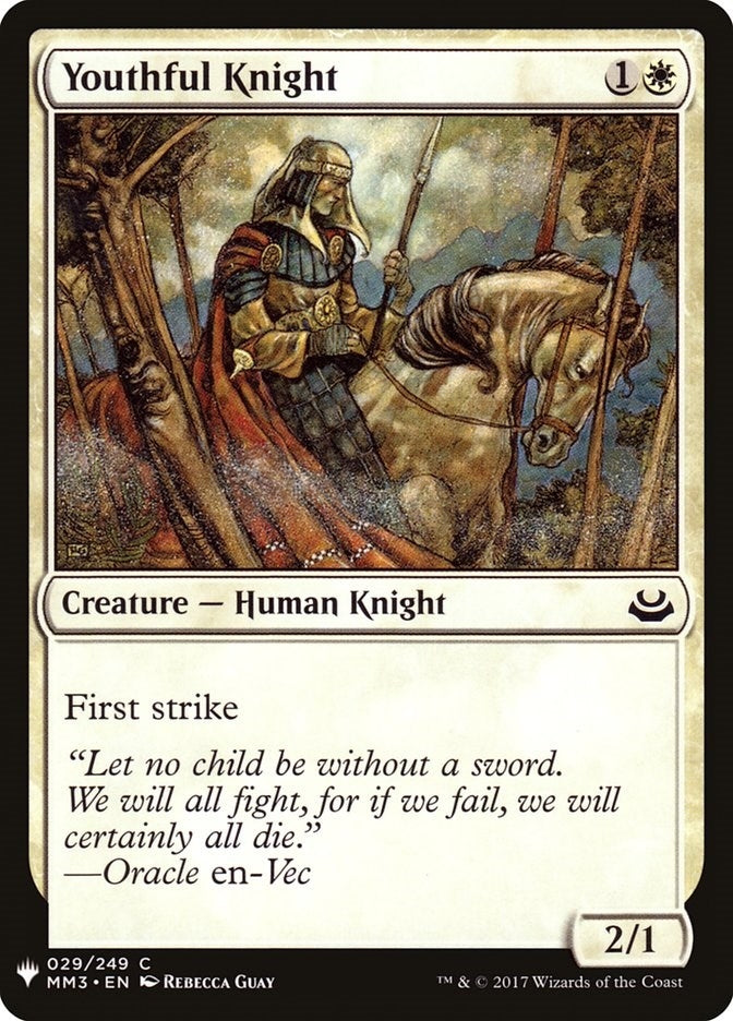 Image for Youthful Knight (29) - Magic: The Gathering