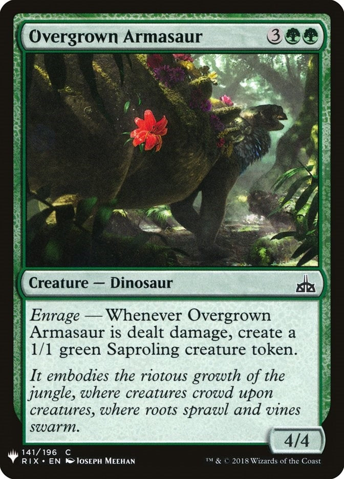 Image for Overgrown Armasaur (141) (LIST) - Magic: The Gathering