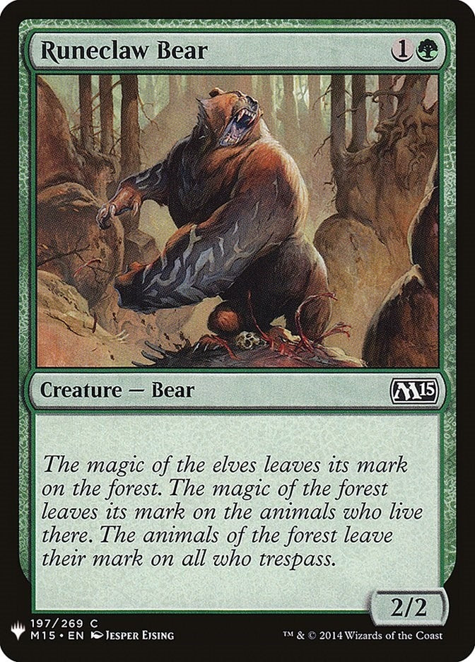 Image for Runeclaw Bear (197) (LIST) - Magic: The Gathering