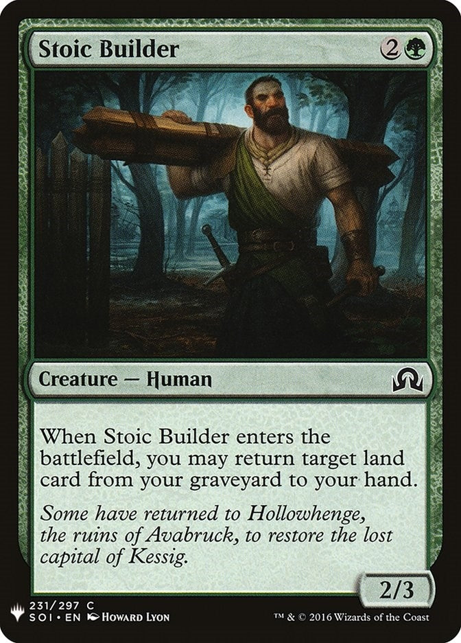 Image for Stoic Builder (231) (LIST) - Magic: The Gathering