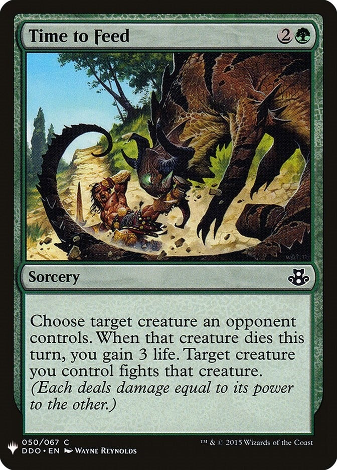 Image for Time to Feed (50) (LIST) - Magic: The Gathering