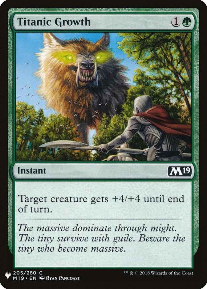 Image for Titanic Growth (205) - Magic: The Gathering
