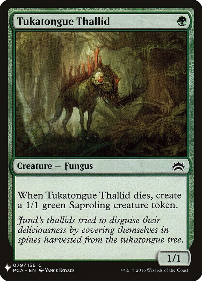 Image for Tukatongue Thallid (79) (LIST) - Magic: The Gathering
