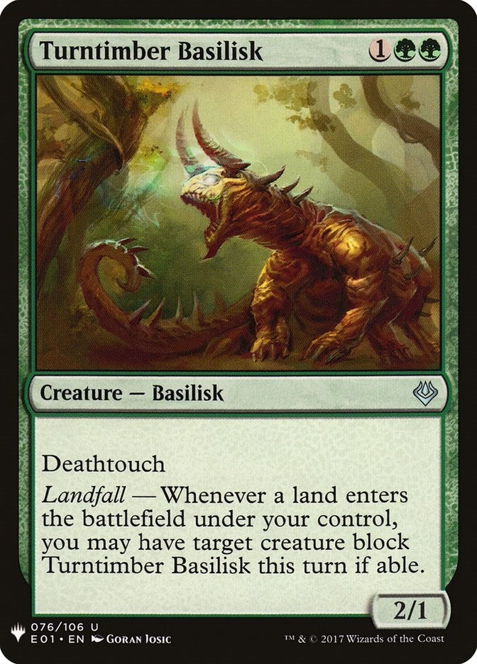 Image for Turntimber Basilisk (76) - Magic: The Gathering