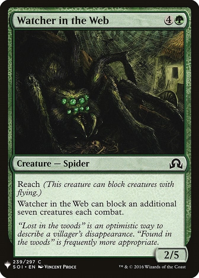 Image for Watcher in the Web (239) - Magic: The Gathering