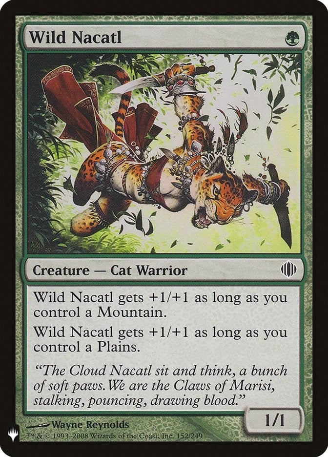 Image for Wild Nacatl (152) (LIST) - Magic: The Gathering