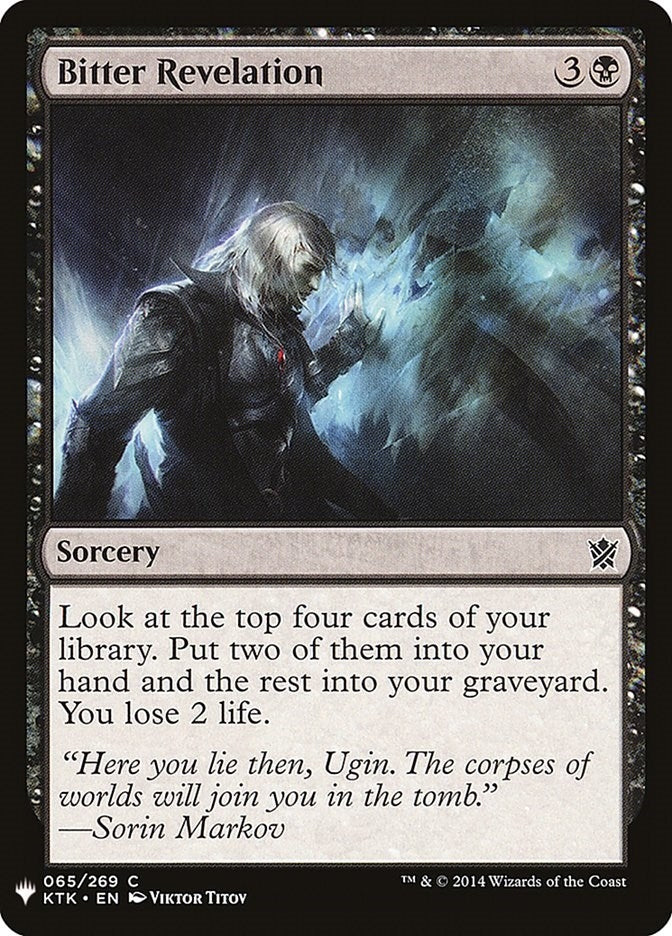 Image for Bitter Revelation (65) (LIST) - Magic: The Gathering